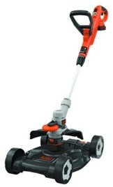 Black + Decker 18 V 3-in-1 Multi-Trimmer-Set, Rasentrimmer, Rasenmäheraufsatz, Akku, Ladegerät, STC1820CM -