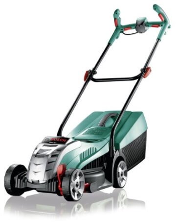 Bosch DIY Akku-Rasenmäher Rotak 32 LI High Power, Akku, Ladegerät, Grasfangbox 31 l (36 V, Ergoflex-System, Schnittbreite 32 cm, Schnitthöhe 30-60 mm) - 