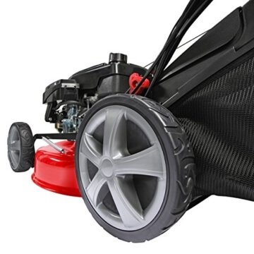 BRAST Benzin Rasenmäher 20196 POWER 4,4kW (6PS) incl. Selbstantrieb GT Markengetriebe 196ccm kugelgelagerte Big-Wheeler-Räder Stahlblechgehäuse Easy Clean 51cm Schnittbreite - 