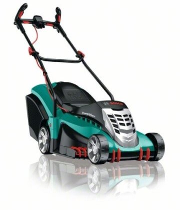 Bosch DIY Rasenmäher Rotak 43, Grasfangbox 50 l (1800 W, Ergoflex-System, Schnittbreite 43 cm, Schnitthöhe 20-70 mm) -