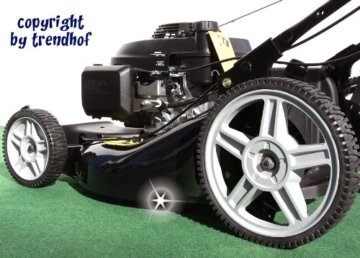 BENZIN RASENMÄHER 53 cm Vario Antrieb 5,5 HONDA GCV160 Mulchen Fangkorb -