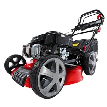 Benzin Rasenmäher BRAST 4 in 1 20174 POWER 3,7kW (5PS) Selbstantrieb GT Markengetriebe kugelgelagerte Big-Wheeler-Räder Stahlblechgehäuse Easy Clean -