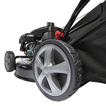 Benzin Rasenmäher BRAST 4 in 1 20196 SPEED 4,4kW (6PS) regelbare Antriebsgeschwindigkeit GT Markengetriebe kugelgelagerte Big-Wheeler-Räder Stahlblechgehäuse Easy Clean - 