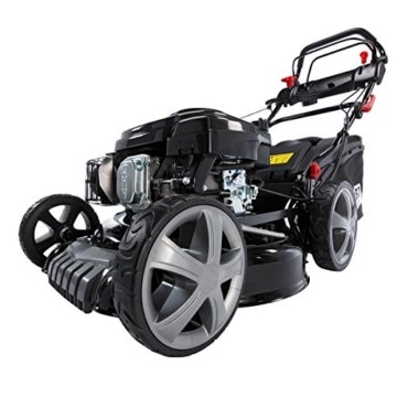 Benzin Rasenmäher BRAST 4 in 1 20196 SPEED 4,4kW (6PS) regelbare Antriebsgeschwindigkeit GT Markengetriebe kugelgelagerte Big-Wheeler-Räder Stahlblechgehäuse Easy Clean -