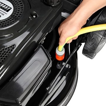 Benzin Rasenmäher BRAST 4 in 1 20196 SPEED 4,4kW (6PS) regelbare Antriebsgeschwindigkeit GT Markengetriebe kugelgelagerte Big-Wheeler-Räder Stahlblechgehäuse Easy Clean - 