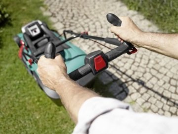 Bosch DIY Akku-Rasenmäher Rotak 43 LI ohne Akku (Grasfangbox, 36 V, Ergoflex-System, Schnittbreite 43 cm, Schnitthöhe 20-70 mm) - 
