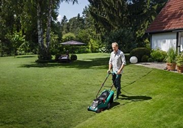 Bosch DIY Rasenmäher Rotak 37, Grasfangbox 40 l (1400 W, Ergoflex-System, Schnittbreite 37 cm, Schnitthöhe 20-70 mm) - 