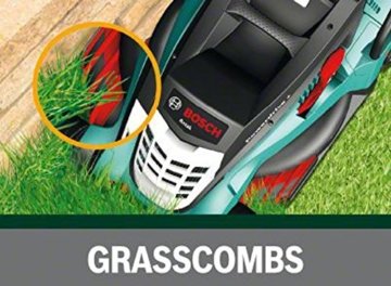 Bosch DIY Rasenmäher Rotak 37, Grasfangbox 40 l (1400 W, Ergoflex-System, Schnittbreite 37 cm, Schnitthöhe 20-70 mm) - 
