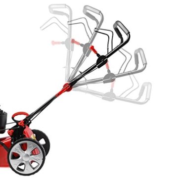 BRAST BENZIN ECO Rasenmäher Motormäher 2,5kW (3,4PS) Mäher Benzinmäher Trimmer kugelgelagerte Big-Wheeler-Räder Stahlblechgehäuse Easy Clean 46cm Schnittbreite - 