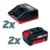 Einhell 8-faches Power X-Change Starter Set (inkl. Akku-Rasenmäher, Bohrschrauber, Laubbläser und Lampe, 2 x 18 V Akkus 3,0 Ah, 2 Schnell-Ladegeräte) - 