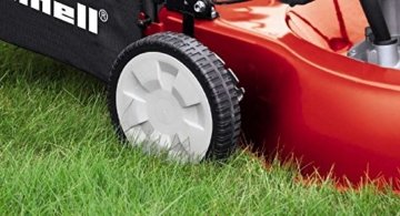 Einhell Benzin Rasenmäher GC-PM 46/1 S (2 kW, 46 cm Schnittbreite, 5-fache Schnitthöhenverstellung 32-70 mm, 60 l Fangsack, Hinterradantrieb) - 