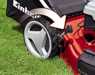 Einhell Benzin Rasenmäher GC-PM 51/2 S HW (2,7 kW, 173 cm³, 51 cm Schnittbreite, 70 l Fangsack, Mulchfunktion, Highwheeler) - 