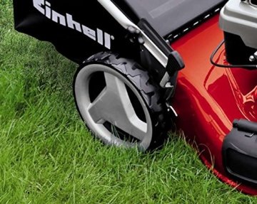 Einhell Benzin Rasenmäher GC-PM 51/2 S HW (2,7 kW, 173 cm³, 51 cm Schnittbreite, 70 l Fangsack, Mulchfunktion, Highwheeler) - 