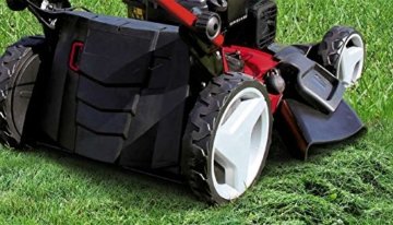 Einhell Benzin Rasenmäher GE-PM 53 S HW B&S (2,3 kW, 150 cm³, Schnittbreite 53 cm, Schnitthöhenverstellung 6-fach 25-70 mm, 80 L, Highwheeler) - 