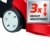 Einhell Benzin Rasenmäher GH-PM 40 P (1,6 kW, 40 cm Schnittbreite, 3-fache Schnitthöhenverstellung 32-62 mm, 45 l Fangsack) - 