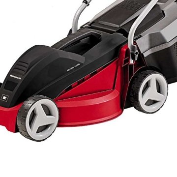 Einhell Elektro Rasenmäher GC-EM 1030 (1000 W, 30 cm Schnittbreite, 25 l Fangbox, 30-70 mm Schnitthöhe, klappbarer Führungsholm, leicht und robust) - 