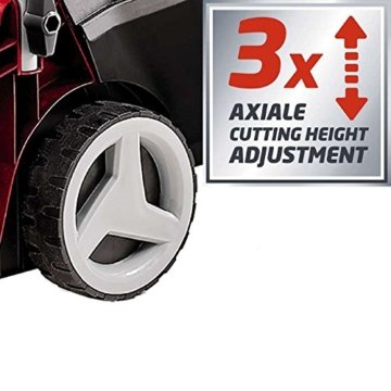 Einhell Elektro Rasenmäher GC-EM 1030 (1000 W, 30 cm Schnittbreite, 25 l Fangbox, 30-70 mm Schnitthöhe, klappbarer Führungsholm, leicht und robust) - 