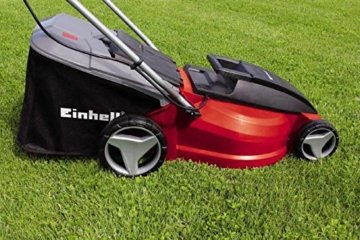 Einhell Elektro Rasenmäher GC-EM 1742 (1700 W, 42 cm Schnittbreite, 50 l Fangsack, 20-65 mm Schnitthöhe, Highwheeler) - 