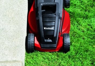 Einhell Elektro Rasenmäher GE-EM 1233 (1250 W, 33 cm Schnittbreite, 5-fache Schnitthöhenverstellung 20-60 mm, 30 l Fangbox) - 