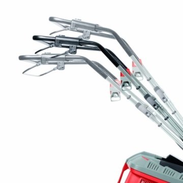 Einhell Elektro Rasenmäher GE-EM 1536 HW (1500 W, 36 cm Schnittbreite, 6-fache Schnitthöhenverstellung 25-75 mm, 40 l Fangbox, Highwheeler) - 