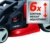 Einhell Elektro Rasenmäher GE-EM 1536 HW (1500 W, 36 cm Schnittbreite, 6-fache Schnitthöhenverstellung 25-75 mm, 40 l Fangbox, Highwheeler) - 