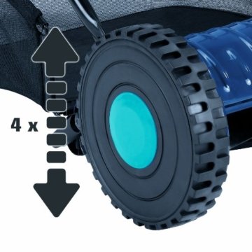 Einhell Hand Rasenmäher BG-HM 40 (40 cm Schnittbreite, 4-fache Schnitthöhenverstellung 15-35 mm, 23 l Grasfangkorb) - 