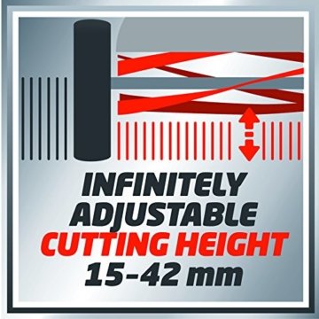 Einhell Hand Rasenmäher GC-HM 30 (30 cm Schnittbreite, max. 42 mm Schnitthöhe, 16 l Fangkorb, empfohlen bis 150 m²) - 