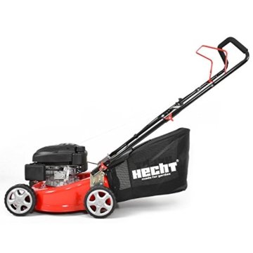 HECHT Benzin-Rasenmäher 40 Benzin-Mäher (3,5 PS Motorleistung, 40,6 cm Schnittbreite, 3-fache Schnitthöhenverstellung 25-70 mm, 40 L Fangsack) - 