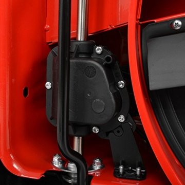 HECHT Benzin-Rasenmäher 548 SWE Benzin-Mäher mit Elektro-Start (5 PS Motorleistung, 46 cm Schnittbreite, 7-fache Schnitthöhenverstellung 25-75 mm, 60 L Fangsack) - 