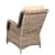 2er Set Polyrattan Sessel beige grau inkl Kissen Gartenstuhl Esszimmer hochwertig Polyrattansessel 2 Stück - 