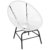 2x Poly-Rattan Gartensessel Suzano, Gartenstuhl Spaghetti Stuhl, 70er Retro-Design ~ weiß - 