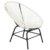 2x Poly-Rattan Gartensessel Suzano, Gartenstuhl Spaghetti Stuhl, 70er Retro-Design ~ weiß - 