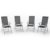 4er Set Alu Gartenstuhl Klappstuhl Hochlehner Campingstuhl Aluminium Liegestuhl -