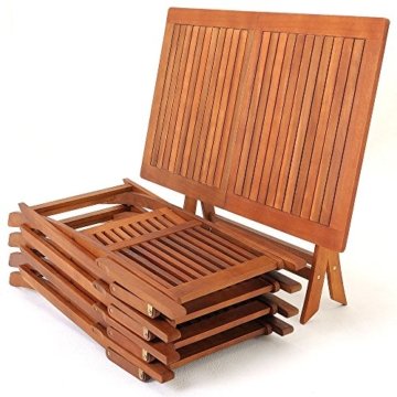 5tlg Sitzgarnitur Sydney Akazienholz Sitzgruppe Essgruppe Gartengarnitur Gartenmöbel Gartenset - 
