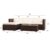 (6034) POLY RATTAN Lounge Braun Gartenset Sofa Garnitur Polyrattan Gartenmöbel - 