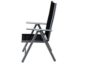 6+1 Sitzgruppe Alu Sitzgarnitur Gartenmöbel Gartenset Essgruppe Gartengarnitur Klappstuhl - 