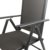7tlg. Gartengarnitur, Aluminium Gartentisch mit Polywood-Tischplatte Grau 205x90cm + 6x Aluminium-Hochlehner mit Textilenbespannung, 7-fach verstellbar, klappbar, anthrazit / Sitzgruppe Sitzgarnitur Gartenmöbel Terrassenmöbel - 