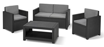 Allibert Lounge Set Monaco, Grau, 4-teilig -