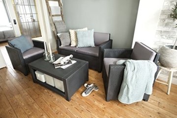 Allibert Lounge Set Monaco, Grau, 4-teilig - 