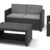 Allibert Lounge Set Monaco, Grau, 4-teilig -
