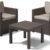 Allibert Lounge Set Victoria Balcony, Braun, 3-teilig -