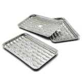 Alu Grill Schalen Pfannen 10 Stück Set - Für Sauberes Raucharmes Grillen - Ideal Zum Grillen Im Garten, Backofen, Kamin - BBQ Foil Trays Aluminium, Praktisch, Robust, Leicht, Vielseitig, Wiederverwendbar -