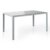 Alu Sitzgarnitur Gartenmöbel Set 7-teilig Garnitur Sitzgruppe Tisch 150x90 + 6 Stühle - 