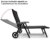 Alu Sonnenliege Gartenliege Rattanliege Rollliege Relaxliege Rollenliege Liege - 