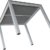 Aluminium Gartentisch 90x90 cm Spraystone silber / anthrazit - 