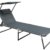 Ambientehome Luxus Aluliege Dreibeinliege mit Dach gepolstert mit Quick Dry Foam - 