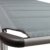 Ambientehome Luxus Aluliege Dreibeinliege mit Dach gepolstert mit Quick Dry Foam - 