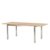 Ambientehome Tisch, Ausziehbarer Teakholz Edelstahl Lagos Esstisch Gartentisch, braun, 150x90x75 cm, 69283 - 
