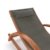 Ampel 24 Relax Schaukelstuhl Rio | 100% wetterfeste Gartenliege | vorbehandeltes Holz | mit Armlehnen | Bezug dunkelgrau - 