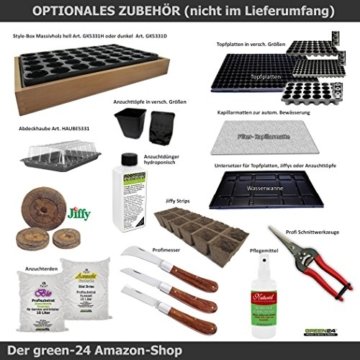Anzucht-Set PRO - automatische Bewässerung. Topfplatte + Wasserwanne + Kapillarmatte - 
